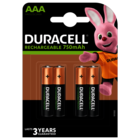 Duracell Rechargeable AAA 900mAh batterijen (HR03/DX2400) oplaadbaar